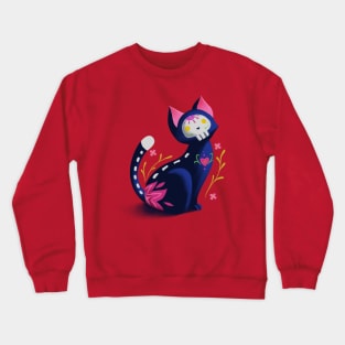 Dia de los muertos cat Crewneck Sweatshirt